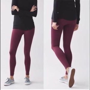 Lululemon in the zone tight (wine berry)